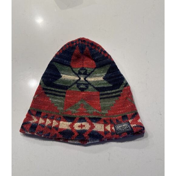 Denim & Supply Ralph Lauren Southwestern Aztec Navajo Knit Beanie Hat One Size - Picture 1 of 10